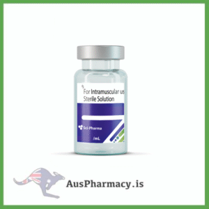 Educational image showing Sci-Pharma Testosterone Cypionate vial beside a molecular diagram explaining its ester structure, designed for use in academic and pharmacological learning environments.